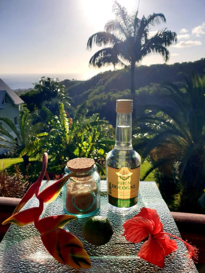 Hébergement de vacances 4 étoiles, La Vieille Sucrerie St Claude Guadeloupe, Jacuzzi Privatif, Vue Exceptionnelle Sur La Des Caraïbes *
